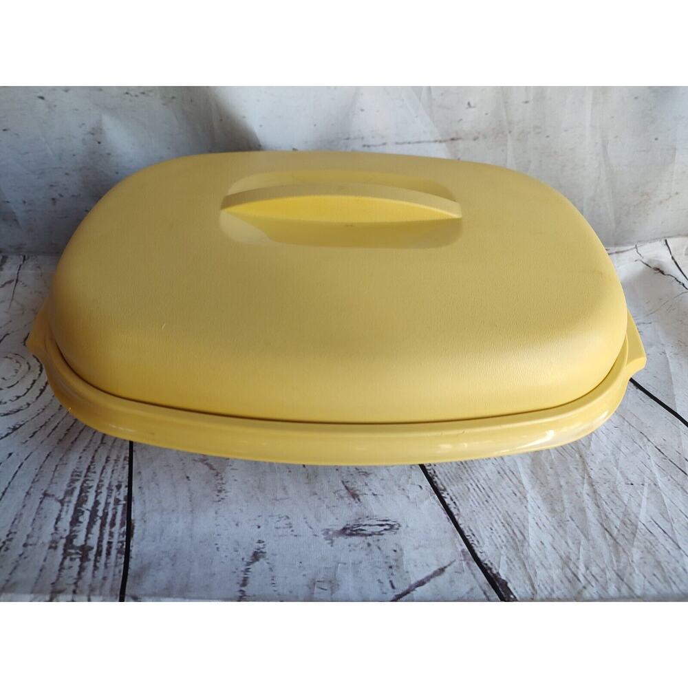Tupperware Microwave Steamer Harvest Gold 1275-5 1274-6 1273-4 Vintage